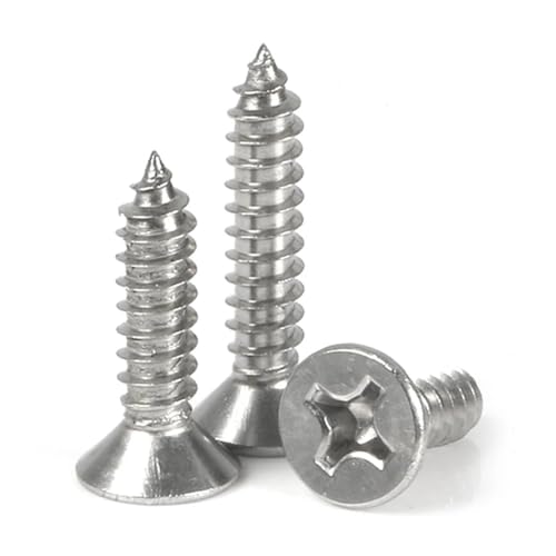 Tornillos autorroscantes M1.4x12 200 piezas acero inox