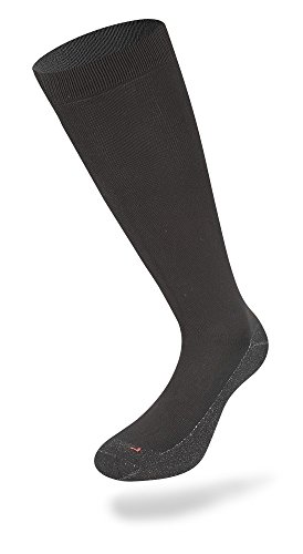 Lenz Skiing 4.0 Socken in Schwarz für Schuhgröße 45-47