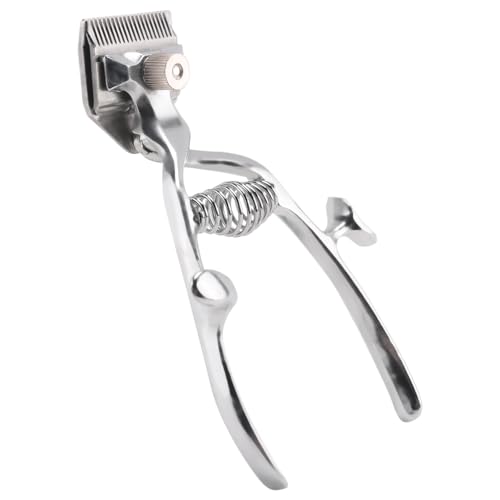 Steowsey Manera manual de tijeras corte de pelo mano presionando Poco Laerm no eléctrico cortapelos
