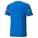 PUMA Mens FIGC Player V Neck Short Sleeve Jersey Soccer Cleats - Blue - Size XXL
