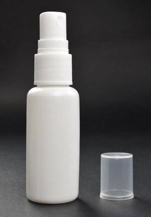 Bluecell White Color Set of 9 (10/20/30)ml Spray Pump Portable Plastic Refillable Bottle Container w/ Snap On Cap for travel