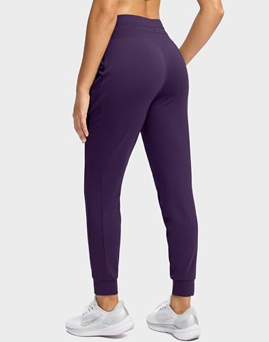 Image of Soothfeel Womens Joggers with Zipper Pockets High Waisted Sweatpants Athletic Leggings Pants for Workout Running Yoga