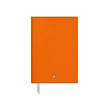 Mont Blanc Notebook 116225 Fine Stationery # 146/Leather Lined A5 Notebook with Soft Cover. Colour: Lucky Orange/192 Pages