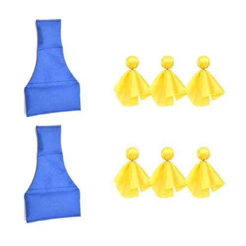 Drapeaux de pénalité football avec pouf lesté pour arbitres et entraîneurs (Lot de 6)