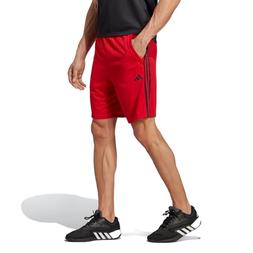 Image of adidas Tr-ES PIQ 3Sho Men Blue Training Shorts Size -