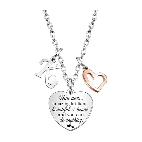 KENYG Inspirational Heart Pendant Necklace Cover