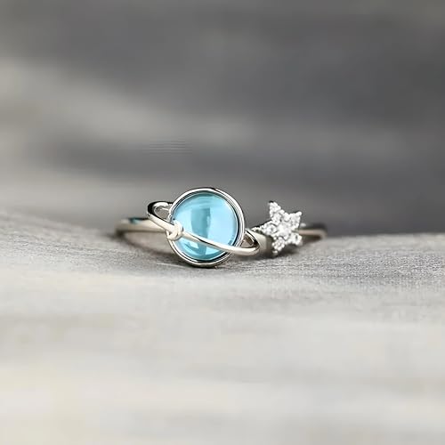 Bagues étoiles planète bleue parfaites pour illuminer vos soirées - 4