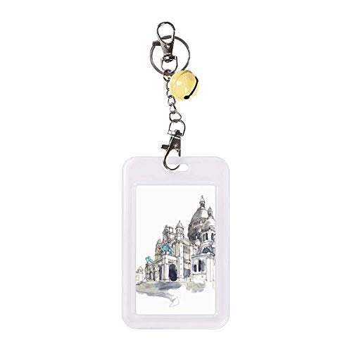 Badge protection carte de crédit Sacré-Cœur Paris étui cloche jaune premium