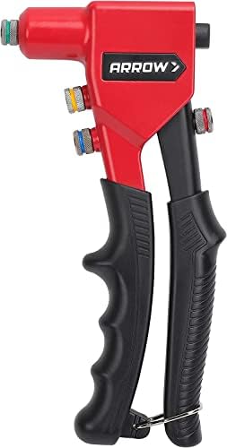 Arrow RT188M One-Handed Pop Rivet Gun, Manual Riveter for Metal, Fabric, Leather, and Auto Repair, Uses 3/32 Inch, 1/8 Inch, 5/32 Inch, 3/16 Inch Blind Rivets