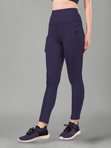 Image of Women High Rise Gym Wear Tights Stretchable Yoga Pants Fitness Leggings Gym Pants Multipurpose Slim Fit Track Pant Workout Active Wear Lower