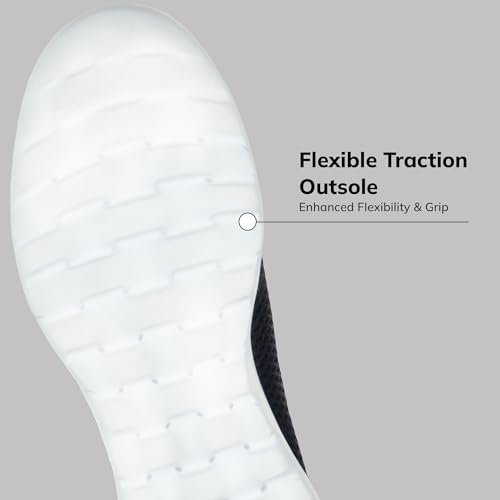 Skechers Women's Go Walk Joy Sneaker, Navy/White, 5