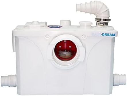 700W Macerator Pump for Macecrating Toilet Sewerage Sump Pump for Basemnet Room Toilet Upflush Waste Water Marine Toilet Disposal Laundry Sink Shower