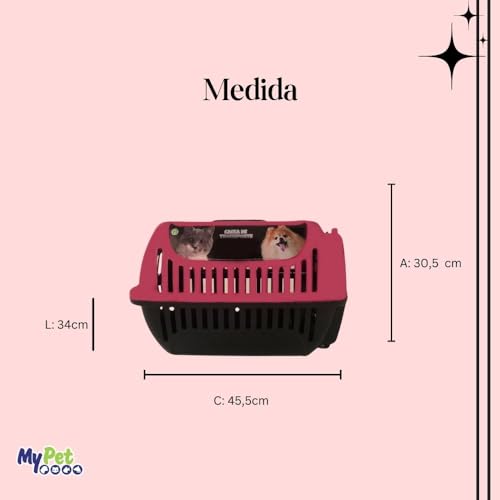 Caixa para Cachorros e Gatos, N.2,Viagem e Passeio,Transportador para Animais com ventilação, Fácil