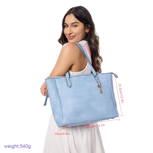 Bolso Tote de cuero para mujer 16L gran capacidad miniatura 2