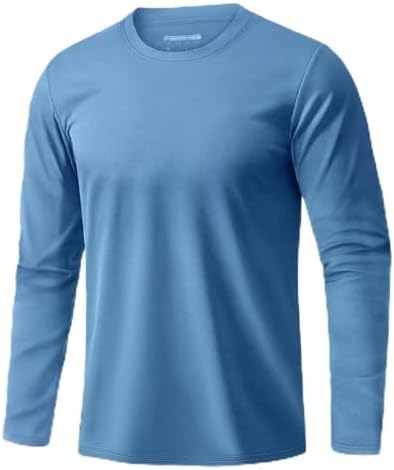 Camiseta masculina e feminina manga comprida gola redonda - algod...