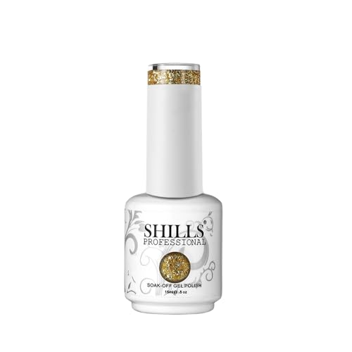 Image of SHILLS PROFESSIONAL Uv /Led Soak Off Gel Glossy Finish Polish (Gel Nail Polish) Nail Art Nail Polish Color Shade 232,15 Ml