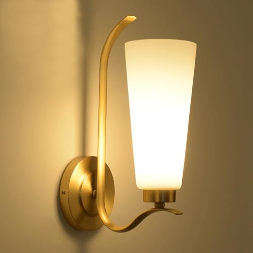 Aplique de pared moderno de latón E27 para decoración del hogar 5
