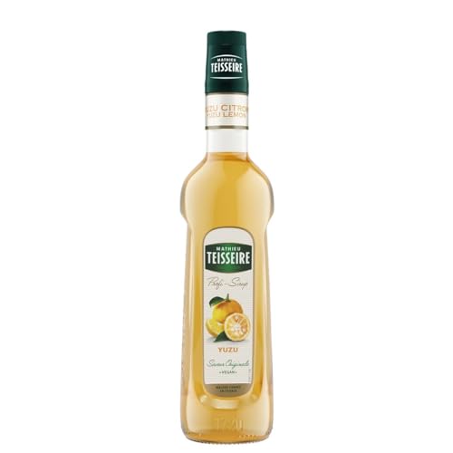 Mathieu Teisseire Zitronen-Yuzu-Sirup für Getränke Erfrischungsgetränke Cocktails und Desserts 70cl Flasche