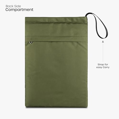 Image of Elmira 15.6 Inch Laptop Sleeve, Water-Resistant Padded Protective for MacBook Pro 16, Dell, HP, Lenovo, ASUS & Acer, Slim Laptop Cover Bag with Durable Zipper for Men & Women (Olive, 15.6 INCH)