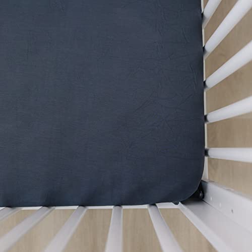 Image of Mebie Baby Stretch Sheet (Charcoal)