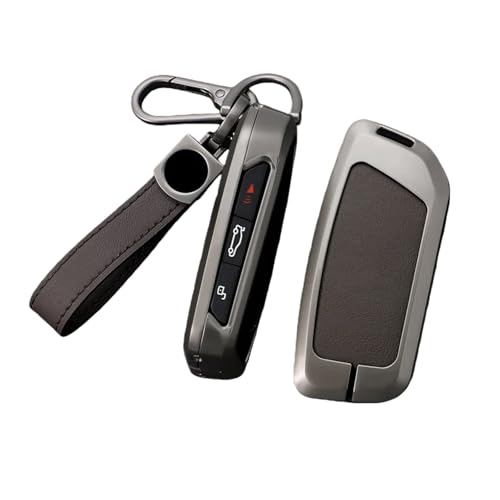 Zinc Alloy Car Key Case Cover Compatible for BMW I7 X7 G07 LCI IX I20 X1 X3 X5 U11 5 7 Series G70 G09 XM U06 G81 M3(Style 2 Brown)