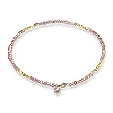 Dainty Cultured Pearls & Vermeil Anklet, Delicate Freshwater Pearls With Gold Filled Accents Anklet, Real Pearl And Silver Bracelet