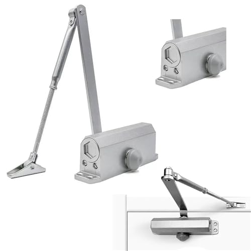 Tope de puerta ajustable amortiguador de resorte de metal para puertas de 25-45KG 6