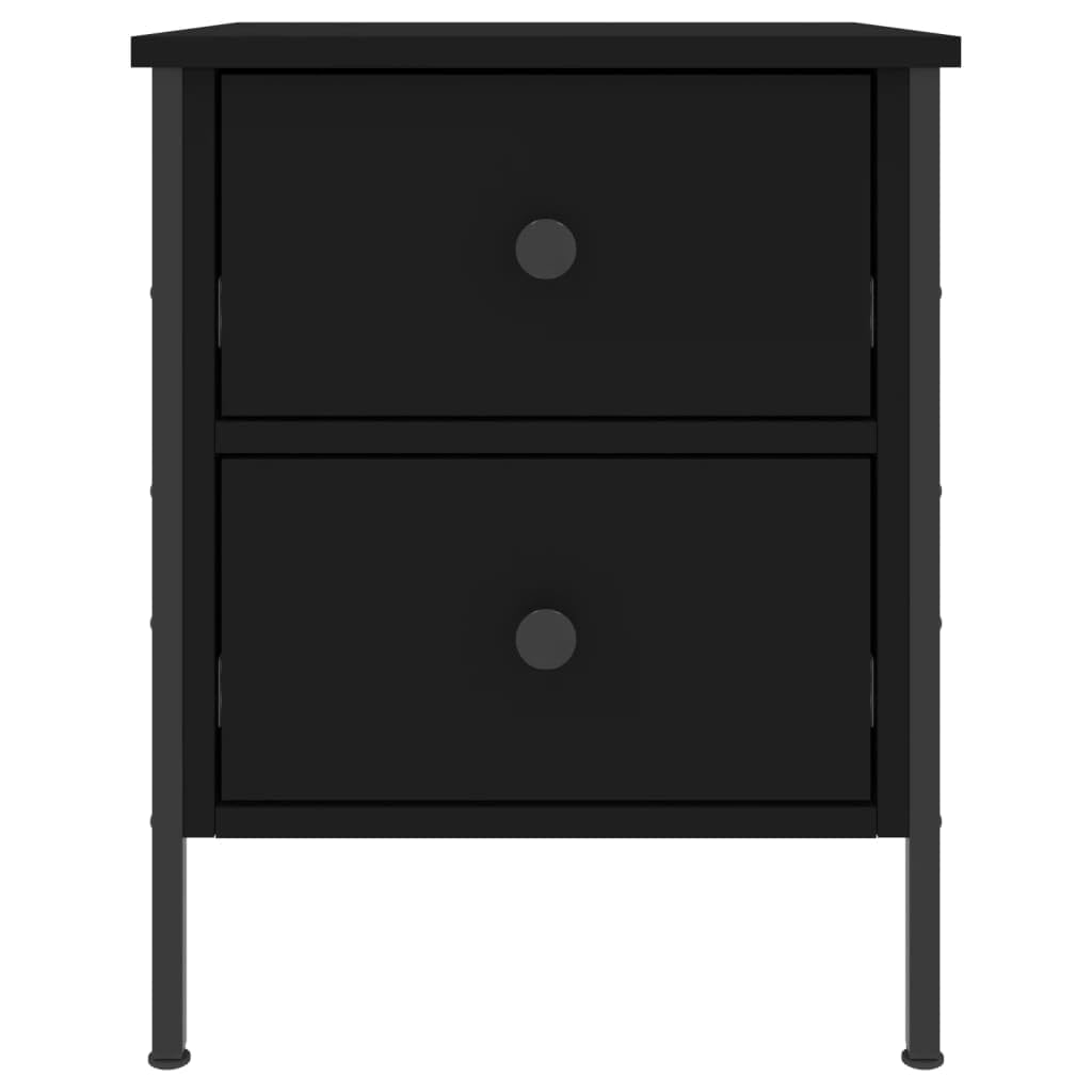 vidaXL Nachttisch Schwarz 40x42x50 cm Holzwerkstoff
