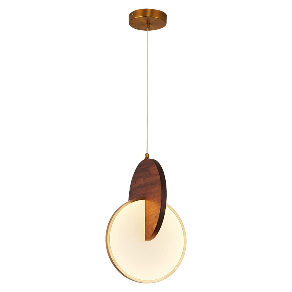 Suspension lumineuse en noyer noir pour sublimer votre îlot de cuisine
