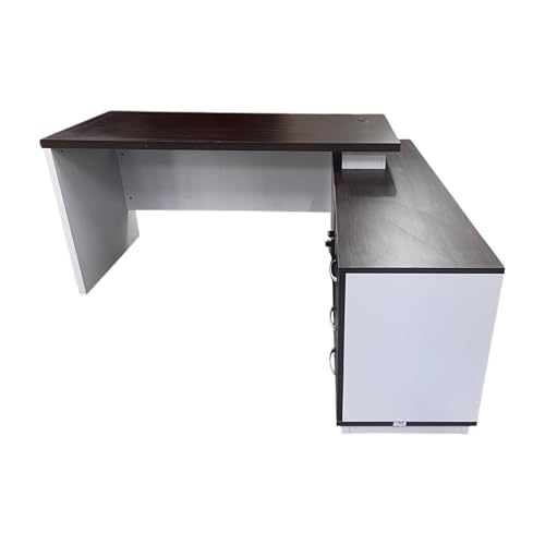 Image of Luxury Desk Unique Design Particle Board Director Table for Home and Office Wooden & Director Boss Desk 5-Year Warranty & Free Assembly (LDL-536)