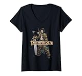 Womens Pathfinder: Amiri the Barbarian V-Neck T-Shirt