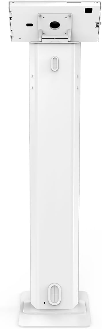 Compulocks Galaxy Tab A9+/A11+ Apex Enclosure Floor Stand for Tablets Brandable Kiosk Stand Ideal for Retail, Office & Commercial Use - White