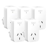 Tapo TP-Link Mini Smart Wi-Fi Socket, Smart Home, Safety Protection, Compact Design, Remote & Voice Control, Family Shared, Schedule & Timer, Away Mode, Easy Setup, APP Control (Tapo P100(5-Pack))