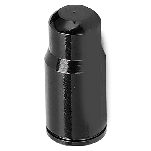 Tapones para válvula de neumático de bicicleta, par de tapas de válvula de bicicleta de aleación de aluminio para bicicleta de montaña y carretera (negro) miniatura 4