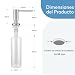 Imagen de Aktines Dispensador de jabón empotrable para fregaderos de Cocina en encimera con Botella de 500 ml y Manguera de extensión de 1 m Desde el llenado Superior Acero Inoxidable Cepillado