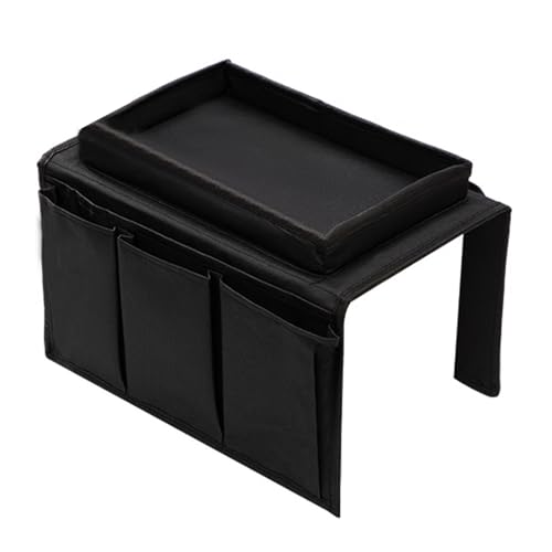 Sofa Armchair Storage Bag Suitable for Sofas Armrests Storage Bags Tidy Tabletops Bedside Chairs Storage Baskets with Snacks and Tea Cup Holders Magazines and Books Remote Control Phone Pockets