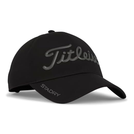 Titleist Men's Players Stadry Cap Cap, Black/Charcoal, One Size