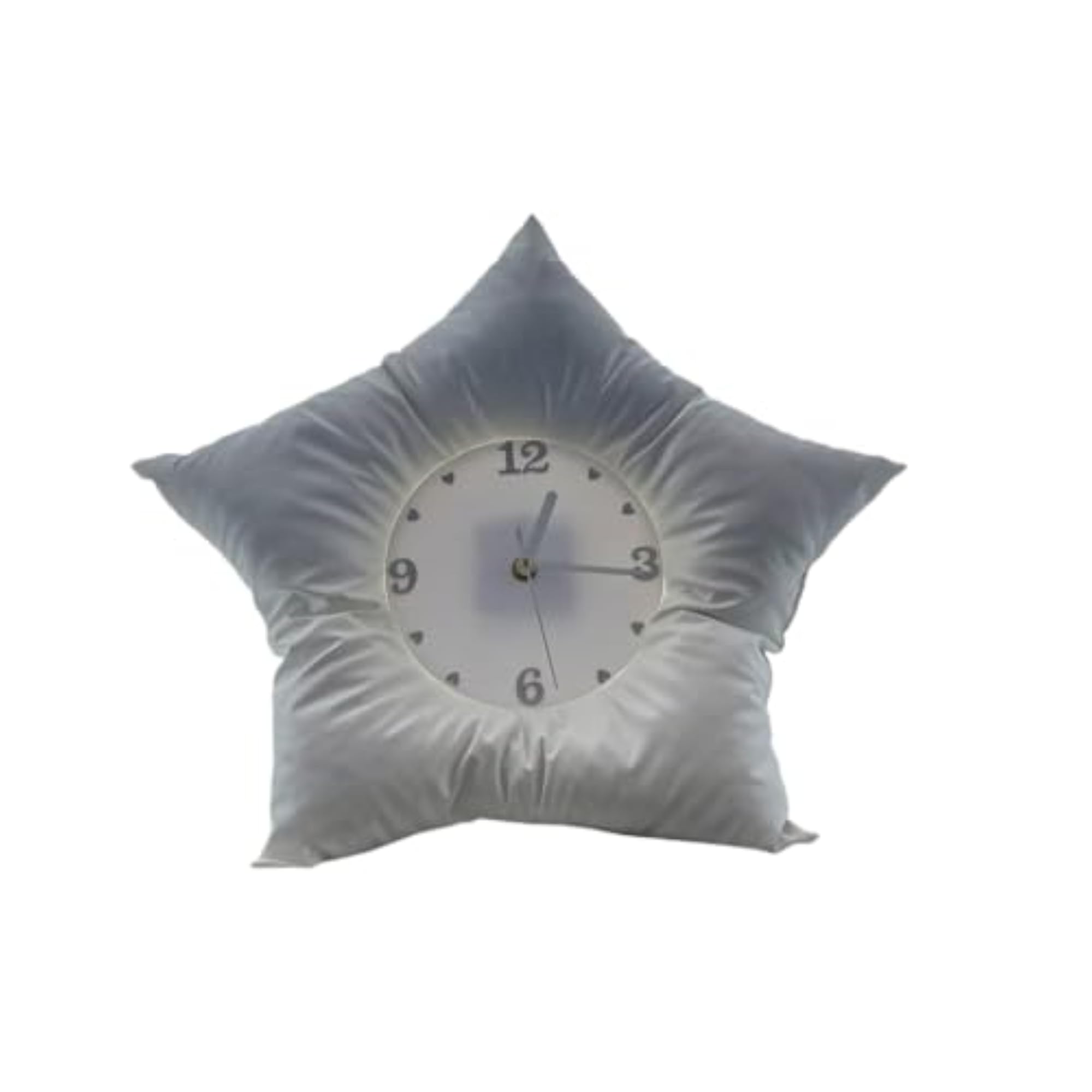 Whimsical Star Cushion with Clock Face