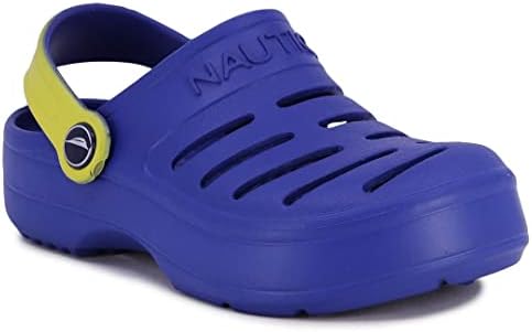 Nautica Kids Children's Clogs, Shoes, & Slip-Ons - Casual, Garden, Beach, Indoor - Lightweight & Comfortable-River Edge Toddler-Cobalt Navy Gradient-9
