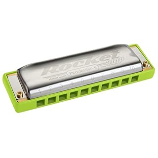 Hohner harmonica, Green (HOM2015056X) - Les Beatles, Paul McCartney, John Lennon, RIngo Starr, George Harrison