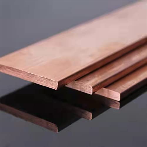 Kupferschiene T2, DEANKEJI Kupferblech Streifen 3 mm x 30 mm x 150 mm, Metall Messingblech, Reine Kupferfolie für Elektro, Industrie und Heimwerker Projekte