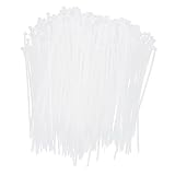 SEWACC 1000stücke Kabelbinder Schwerlast Nylon-zip-ties Für Innen Außenbereich Uv-beständig Korrosions Säurebeständig Praktische Weiß