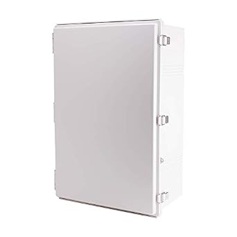 BC-AGP-406023, Plastic Enclosure, ABS, Gray Color, P Type for Molded Hinge & Stainless Steel Latch, W15.75 x L23.62 x D9.06" Size, IP67