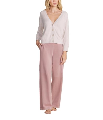 Barefoot Dreams Women's CozyChic Lite Diamond Pointelle Pullover