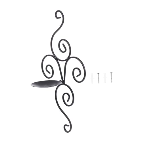 HOOTNEE Unique Design Wall Mounted Candle Holder Iron Candlestick Holder for Living Room Decor