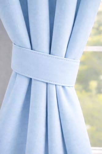 Image of Blackout Curtains for Bedroom Pack of 2 - Blue 7 Feet Long, 4.5 Ft Wide, Thermal Insulated Room Darkening Curtains, Light Blocking, Noise Reducing & Energy Saving Drapes (7 x 4.5 Ft)