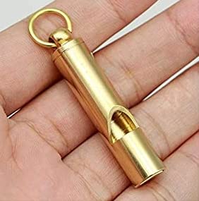 Loudest Brass Whistle | Best Premium Emergency Whistle | One Piece | Outdoor Survival Whistle | On Key-Chain Or Hang Around Your Neck And Carry It Anywhere! #TOP5