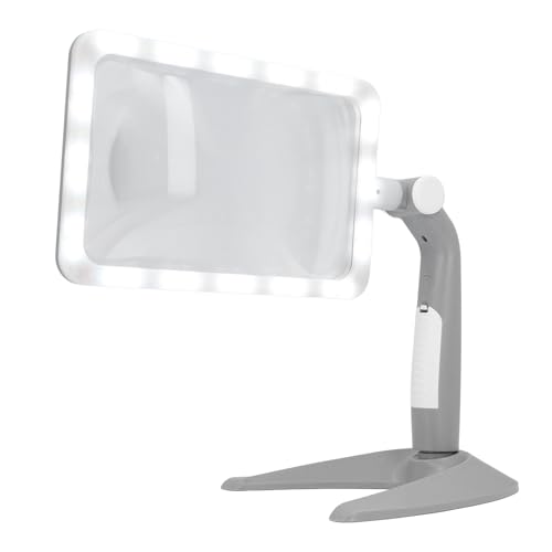 Loupe de lecture rectangulaire Pilipane à 48 LED et 3 modes d'éclairage - 7