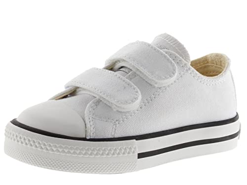 victoria Basket Unisex Tribu Lona & Puntera De Goma & Tiras Adherentes 106555 para Niños Blanco 32