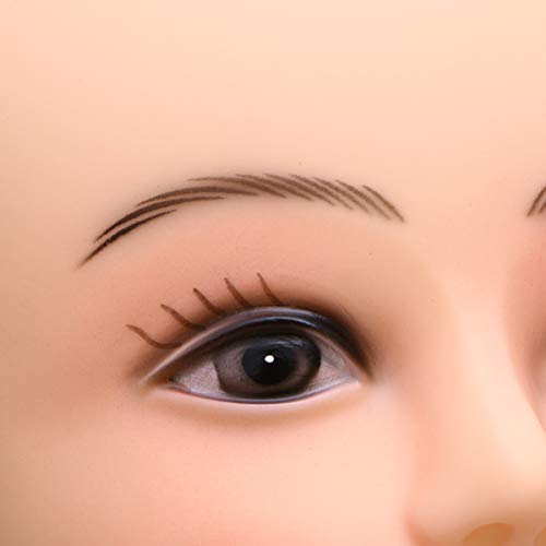 PIXNOR Realista Cabeça de Manequim Cabeça da Boneca de Resina Cabeça Cosmetologia Manequins Feminino